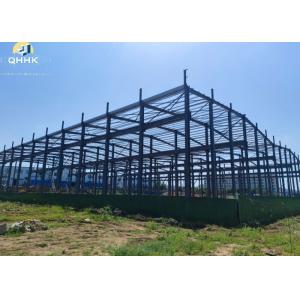 Prefabricated Steel Frame Construction , Customized Prefab Metal Structures