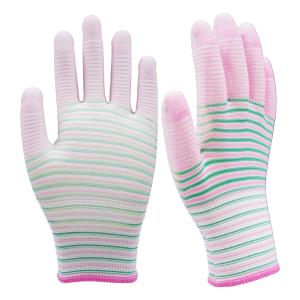 NBW-PT303 13 Gauge Zebra Pattern PU Palm Coated Gloves