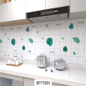PVC Material Kitchen Sticker Thicken Durable Vinyl Wallpaper Oil Proof