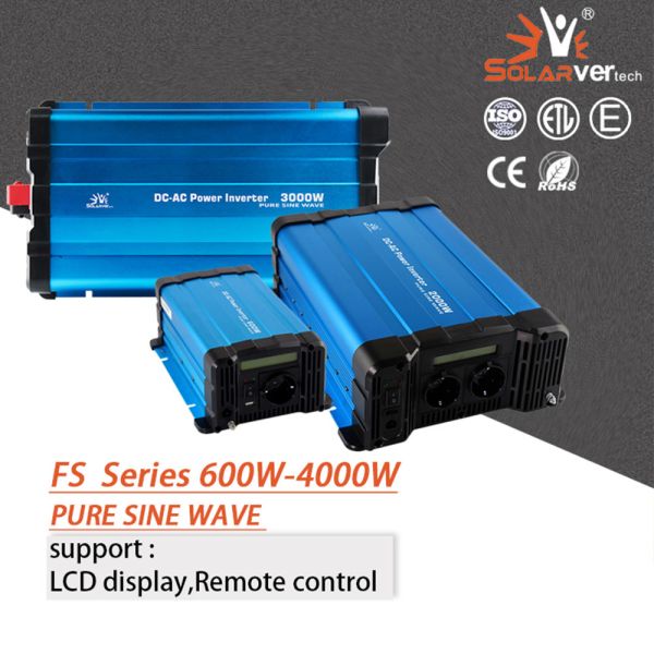 Tls-C Vehicle Mounted Car Power Inverter Pure Sine Wave 600W 1000W 2000W 3000W 4000W