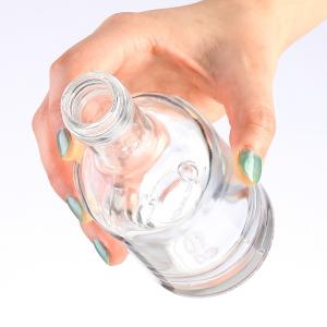 50ml 100ml 250ml Glass Spirit Bottles with Screw Cap Hot Stamping Surface