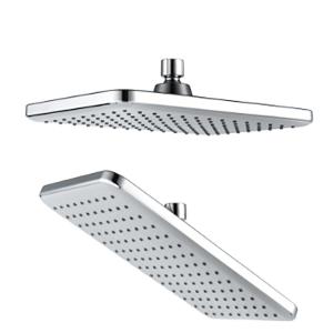 Large Rectangular Shower ABS Plastic Electroplating Shower With Polished Finish