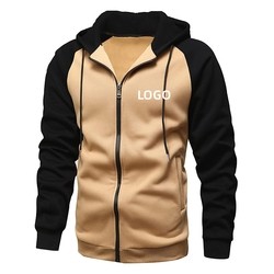 ODM/OEM wholesale puls size men's hoodies full zip up custom print logo hoodie