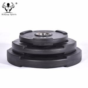 Non Slip 3 Grips Fitness Weight Plates 2 Inch Hole With Solid Steel Insert