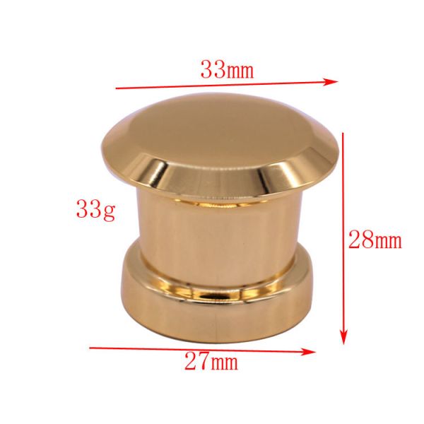 Buy Gold Magnetic Metal Zamak Perfume Caps Perfume Cover Fashion Customize at wholesale prices