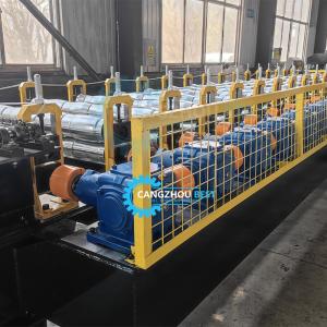 Hydraulic Cutting Trapezoid Step Tile Making Roll Forming Machine