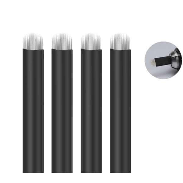 Sharp and Flexible 0.16/0.18 mm Microblading Needle for Permanent Eyebrow Tattoo Tool