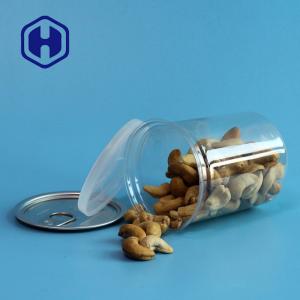 Transparent PET Plastic Cans With Pull Ring 300ml Cashew Packing