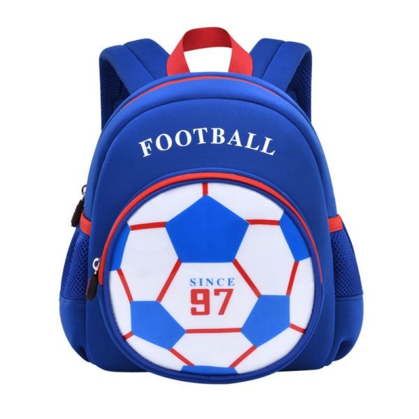 Buy Blue 3D Football Backpack / Cute Cartoon Knapsack For Boys at wholesale prices