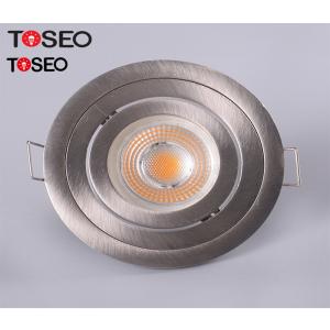 7w Round Recessed Downlights AC 220-240V White / Satin Nicke