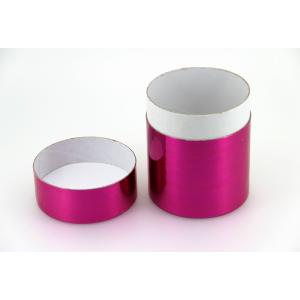Colorful shiny / glossy / matt surface paper cans cosmetics gift cardboard tube