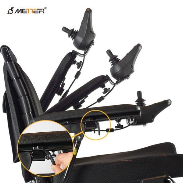 Buy Foldable Handicapped Electric Wheelchair 100kg Loading at wholesale prices