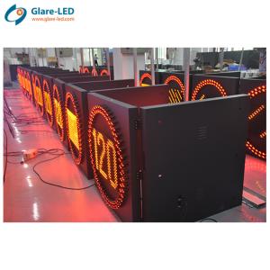 Outdoor LED Speed Limit Sign with High Pixel Density of 3906 dot/m2 and Side