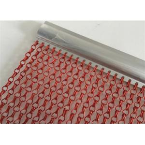 Quality Vertical Hanging Anodizing Finished Chain Door Fly Screen for sale