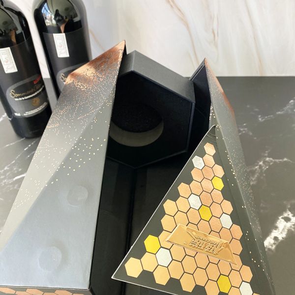 Ultraportable Wine Cardboard Gift Box Packaging Multipurpose