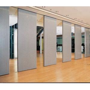 Aluminum Alloy Acoustic Folding Partition Walls Melamine Board Material