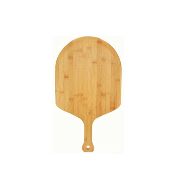 Antimicrobial BAP Free Large Organic Bamboo Pizza Board with Handle