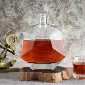 Custom Size Accepted 750ml Glass Wine Bottle with Whisky and Champagne Glass