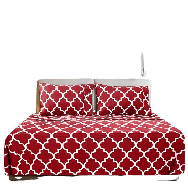 Personalized Luxury Customized Design 4-Piece Bed Sheet Set with 300 Thread