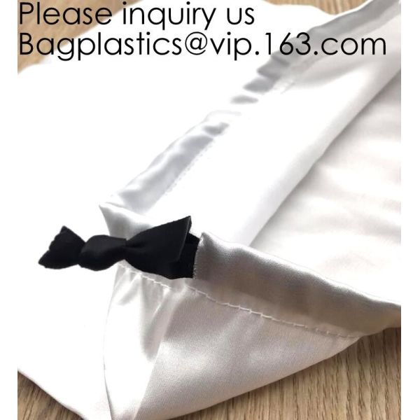 Satin Gift Bag For Midi Wrap Dress,Elegant Purple Satin Pouch For Rings,Satin Drawstring Bag For Cosmetic, bagease pack