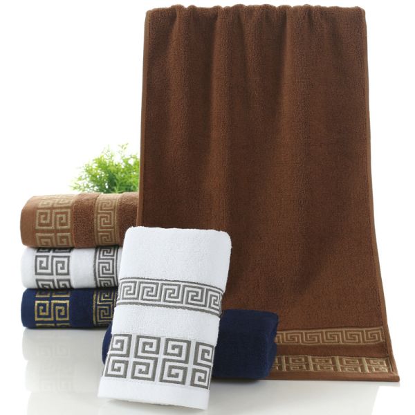 Hotel and Home Rectangle 32S Cotton Jacquard Embroidery Towel Set in Customized Design
