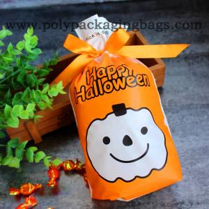 Waterproof Cartoon Ghost Halloween PE Drawstring Gift Bag