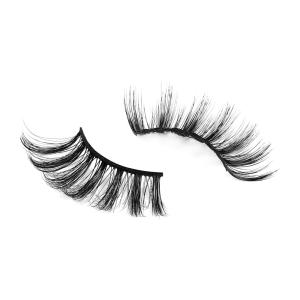 Wispy Natural Silk Lashes , Synthetic Fiber Full Strip Lashes