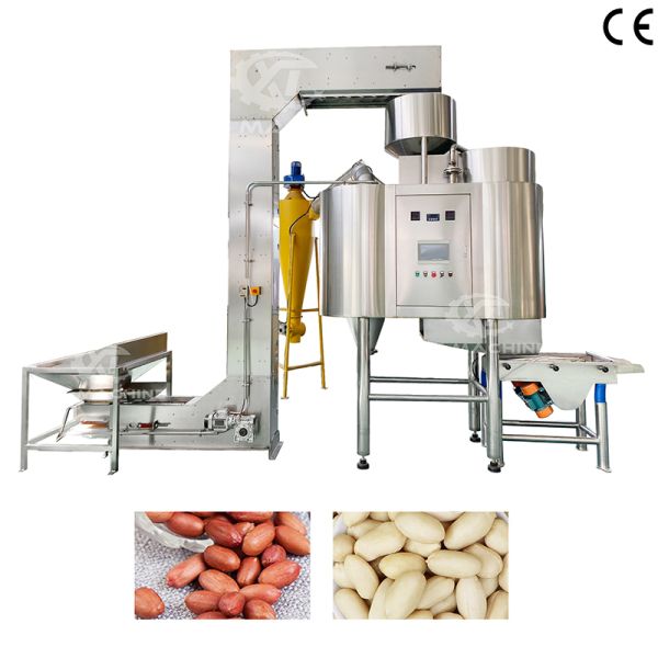 Industrial Grade Peanut Blanching Machine with Automated Operation High