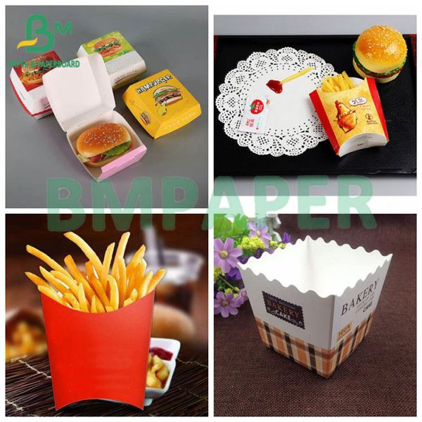 210, 230gsm Food Grade Grade Oil Resistant White Cardboard 6 Kit 300um, 320um