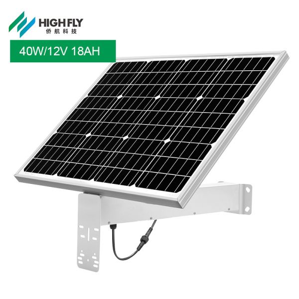 HighFly Europe Warehouse Solar Panel Half Cells Monocrystalline 40w 12V 18Ah