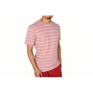 Stockpapa Pink Khaki Mens Striped Tee S M L XL