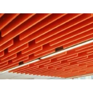 E0 Level PET Vertically Acoustic Suspended Acoustic Baffles 9mm Thickness