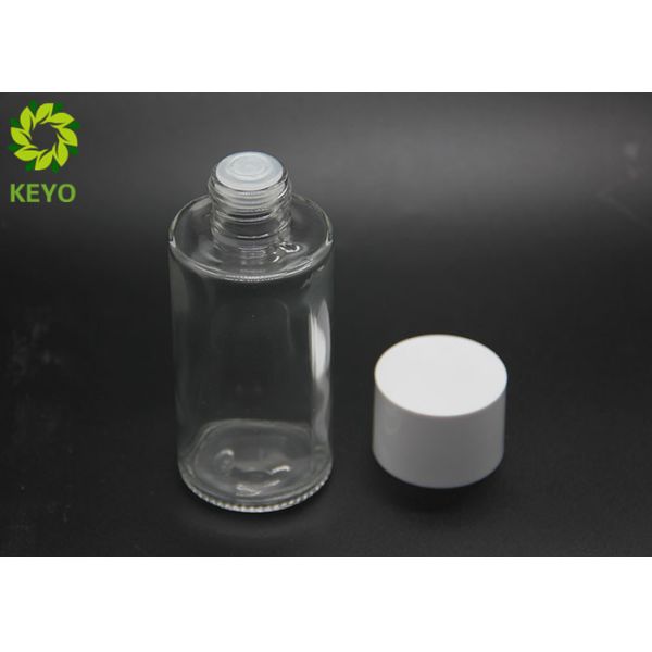 100ml Flat Shoulder Body Oil Glass Bottle With Screw Cap