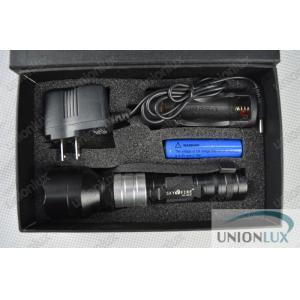 Rechargeable 3W LED Zoom Torch , Electric CREE Tactical LED Flashlight