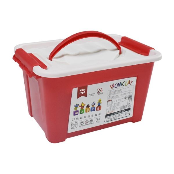 Children 24 Colors Coloured Modelling Clay Large Package Ultralight Kids Gift Toy Set