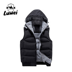 China Custom Utility Warm Thick Waistcoat Utility Cotton Stand Collar Zipper