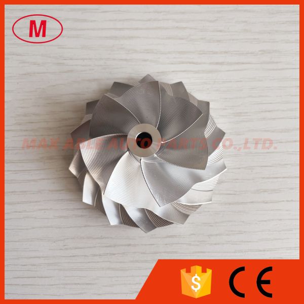 S100 50.00/68.01mm 7+7 blades point milling high performance turbo milling/aluminum 2618/billet compressor wheel