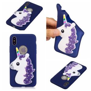 3D Cartoon Animal RhinestoneSilicone Soft Bling Glitter shockproof tpu phone