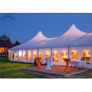 Customized Size White PVC Tent Fabric Mixed  Marquee Party Tents For Outdoor Commercial Activity