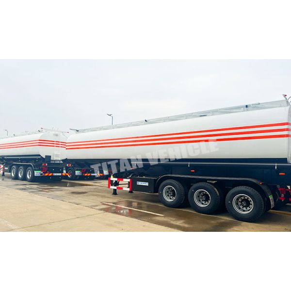 3 Axle 45000 Liters Semi Trailer Fuel Tank Diesel Fuel Tanker Trailer Oil Petrol Tanker