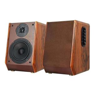 Vofull 4 Ohm Hifi Wooden Bookshelf Speakers with 1W Distortion Factor