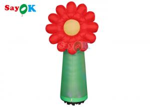 Quality ODM Inflatable Lighting Decoration 190T Oxford Cloth Standing Led Flower Plant for sale