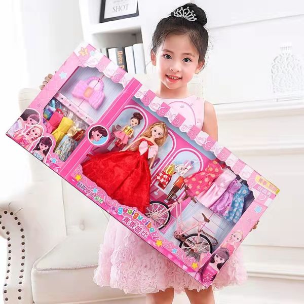 Folding Cardboard Toy Packaging Box , Children Doll Shipping Boxes With PVC Window