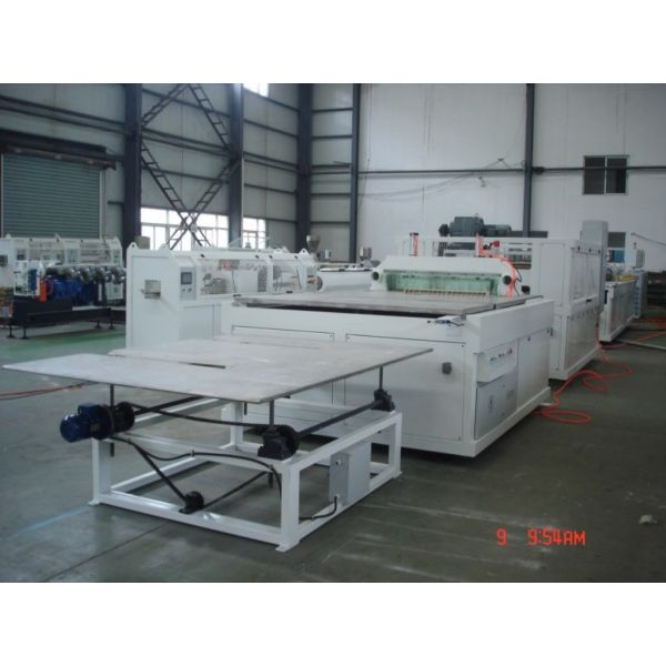WPC Door Extrusion Production Line , PVC Wood and Plastic Composite Door Panel Making Machine