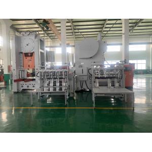 Aluminium Food Container Machine With Electronically Controlled Foil Feeding And