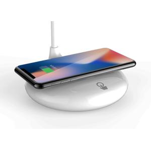 Rechargeable Folding Desk Lamp Fast Wireless Charger For Apple And Samsung Qi -