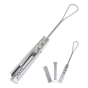 Quality FTTH Fiber Optic Drop Cable Suspension Clamp 201 Stainless Steel for sale