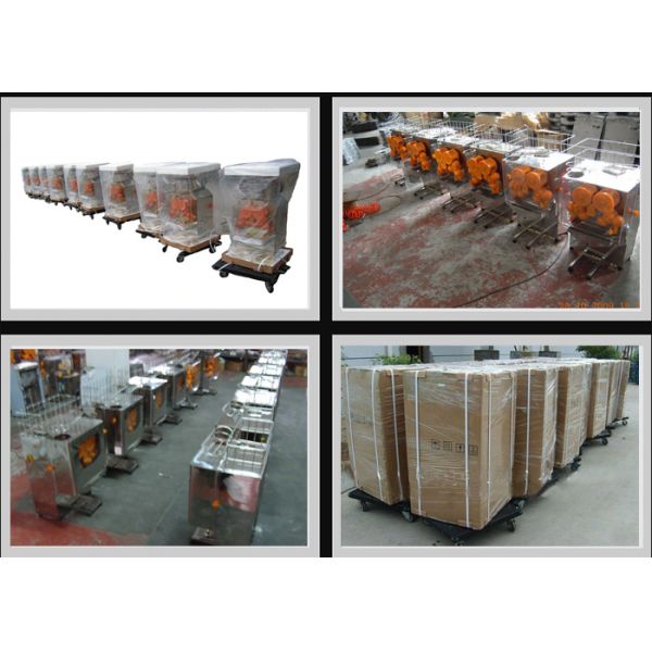304 Stainless steel Fresh Squeezed Orange Juicer Machine 60% Yield