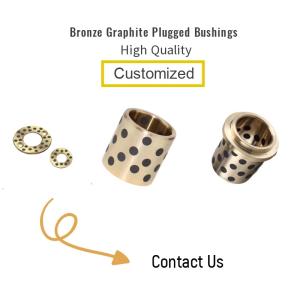 Oilless Self Lubrication Bronze Graphite Plugged Bushings
