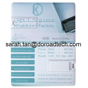 Quality High Speed Business Card Plastic USB Flash Disks for sale